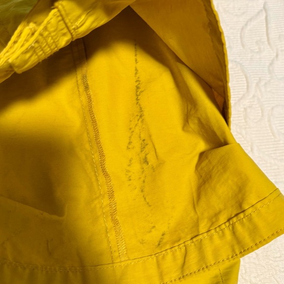 Gently Used J. Crew Mustard Utility Rain Jacket - Picture 4 of 5
